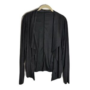 waterfall thin suede feel cardigan - 747